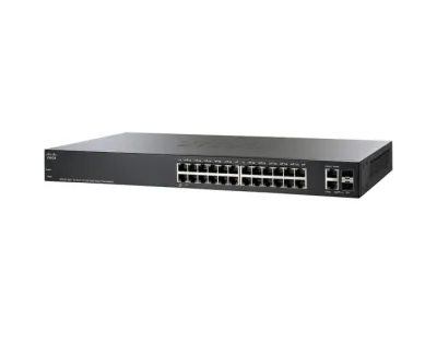 SF220-24P-K9 - Cisco Business 220 Series PoE+ 24 x Ports 10/100Base-TX + 2 x combo Gigabit SFP Layer 2 Managed Gigabit Ethernet Switch