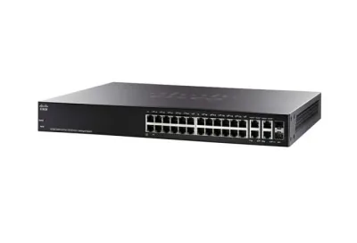 SF350-24P-K9 - Cisco Business 350 Series PoE+ 24 x Ports 10/100Base-T + 2 x SFP Managed Layer 2 Fast Ethernet Switch