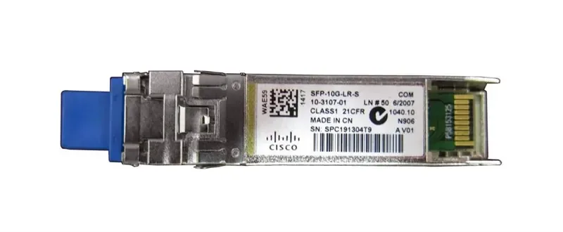 SFP-10G-LR-S - Cisco 10Gb/s 10GBase-LR Single-Mode Fiber 10km 1310nm Duplex LC Connector SFP+ Transceiver Module
