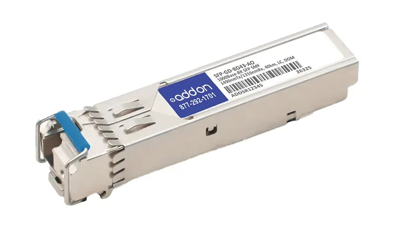 SFP-GD-BD43 - Gigatech MRV 1Gbps 1000Base-BX-D Bi-Directional 40km Single-mode Fiber 1490nm/1310nm SFP Transceiver