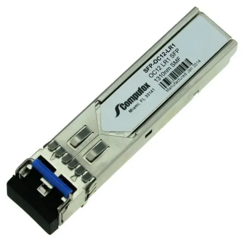 SFP-OC12-LR1 - Cisco Single-Mode 622Mbps Fiber 40km 1310nm Duplex LC Connector SFP Transceiver Module
