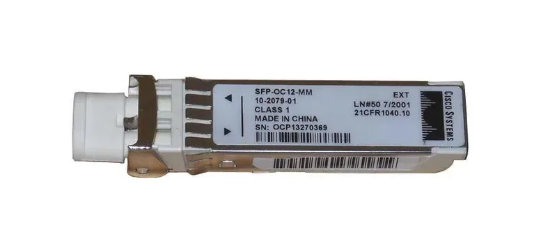 SFP-OC12-MM - Cisco 622Mb/s OC-12/STM-4 Multi-Mode Fiber 2km 1310nm Duplex LC Connector SFP Transceiver Module