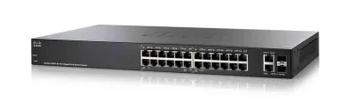 SG220-26P-K9 - Cisco 220 PoE RJ-45 24 x Ports 10/100/1000Base-T + 2 x SFP Expansion Layer 3 Gigabit Ethernet Switch