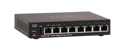 SG250-08-K9 - Cisco Small Business SG250-08 8 x Ports 10/100/1000Base-T Layer 2 Managed Gigabit Ethernet Switch