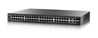 SG300-52MP-K9-NA - Cisco Small Business 300 Series RJ-45 PoE+ 48 x Ports 10/100/1000Base-T + 4 x combo Gigabit SFP Layer 3 Managed Desktop Rack Mountable 1U Gigabit Ethernet Switch
