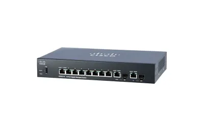 SG350-10-K9 - Cisco Small Business SG350-10MP POE 8 x Ports 10/100/1000Base-TX + 2 x SFP Layer 3 Gigabit Ethernet Switch