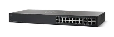 SG350-20-K9-NA - Cisco Small Business RJ-45 16 x Ports 10/100/1000Base-T + 2GE Copper Ports + 2 x SFP Ports Layer 3 Managed Gigabit Ethernet Switch