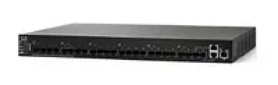 SG350XG-24F-K9 - Cisco Small Business 350XG-24T RJ-45 24-Ports 10GBase-T 2 x SFP Stackable Manageable Layer3 1U Rack-Mountable Gigabit Ethernet Switch