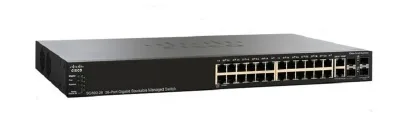 SG500-28P-K9-NA - Cisco Small Business 500 RJ-45 PoE 28 x Ports 10/100/1000Base-T + 2 x SFP Expension Slot Layer 3 Managed Giagabit Ethernet Switch