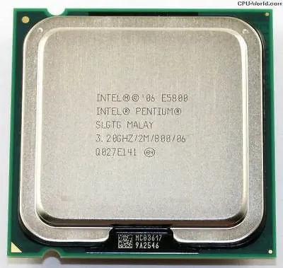 SLGTG - Intel Pentium Dual Core E5800 3.2GHz 2MB L2 Cache 800MHz FSB LGA775 Socket 45NM 65W Desktop Processor