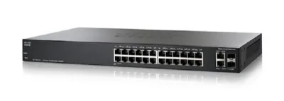 SLM224PT-NA - Cisco SF200 12 x 10/100 (PoE) + 12 x 10/100 + 2 x combo Gigabit SFP Fast Ethernet Network Switch
