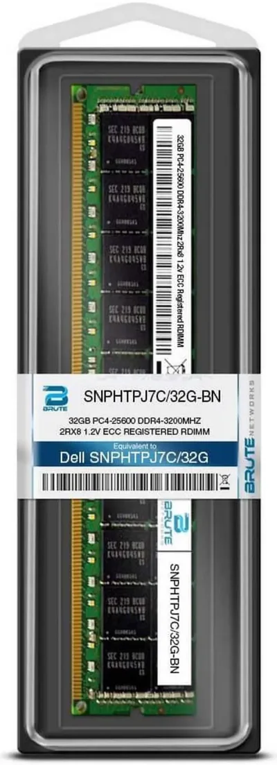 Dell SNP4JMGMC/64G 64GB DDR4-2666MHz PC4-21300 ECC Registered CL19 288-Pin Load Reduced DIMM 1.2V Quad Rank Memory Module