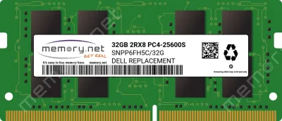 Dell SNPH4034C/1G 1GB DDR2-533MHz PC2-4200 non-ECC Unbuffered CL4 200-Pin SoDimm Dual Rank Memory Module