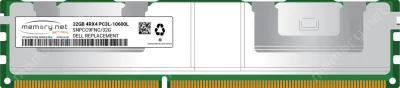 Dell SNPM39YF/32G 32GB PC3-10600 DDR3-1333MHz ECC Registered CL9 LRDIMM 1.35V Quad-Rank Memory Module