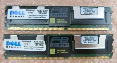 Dell SNPN903DCK2/8G 8GB Kit (2 X 4GB) DDR2-800MHz PC2-6400 ECC Unbuffered CL6 240-Pin DIMM 1.8V Memory
