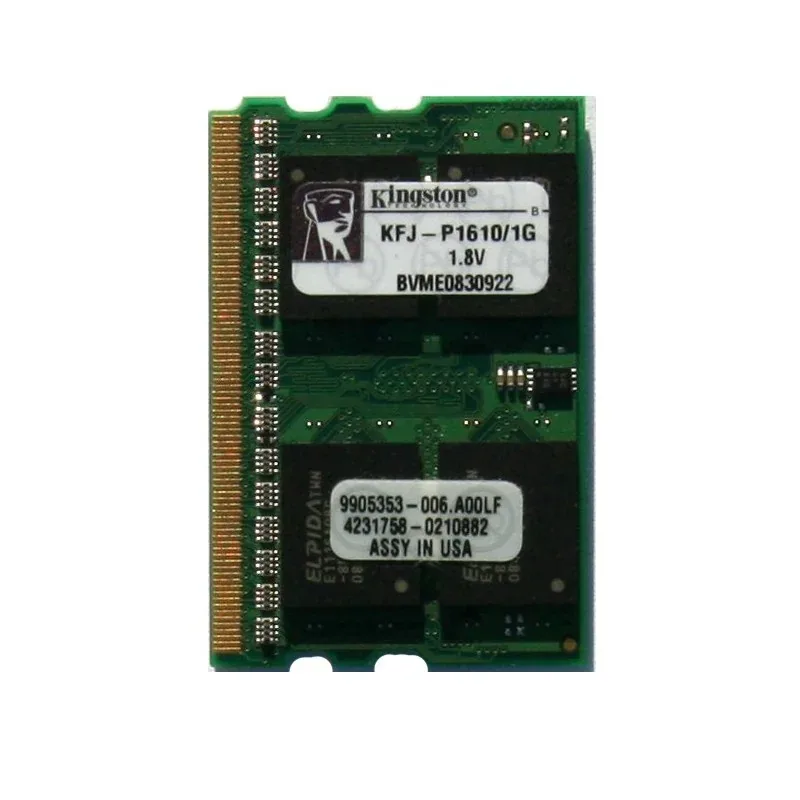 PNY SODI101GBN/4300/2-BX 1GB DDR2-533MHz PC2-4200 non-ECC Unbuffered CL4 200-Pin SoDimm Dual Rank Memory Module