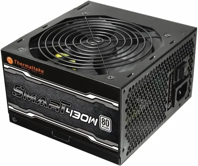 SP-430PCWEU - Thermaltake Smart 430-Watts 80PLUS PSU ATX 12V V2.3 A-PFC 120MM FAN Power Supply
