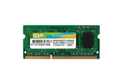 SP004GBSTU160N02DA - Silicon Power 4GB DDR3-1600MHz PC3-12800 Non-ECC Unbuffered CL11 204-Pin SODIMM 1.5V Single Rank Memory Module