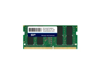 SP016GISFF266BH0 - Silicon Power 16GB DDR4-2666MHz PC4-21300 ECC Unbuffered CL19 260-Pin SODIMM 1.2V Dual Rank Memory Module