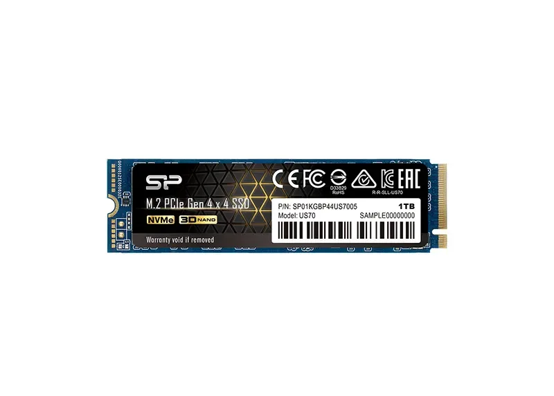 SP01KGBP44US7005 - Silicon Power US70 1TB PCI Express NvMe 4.0 x4 M.2 2280 Solid State Drive