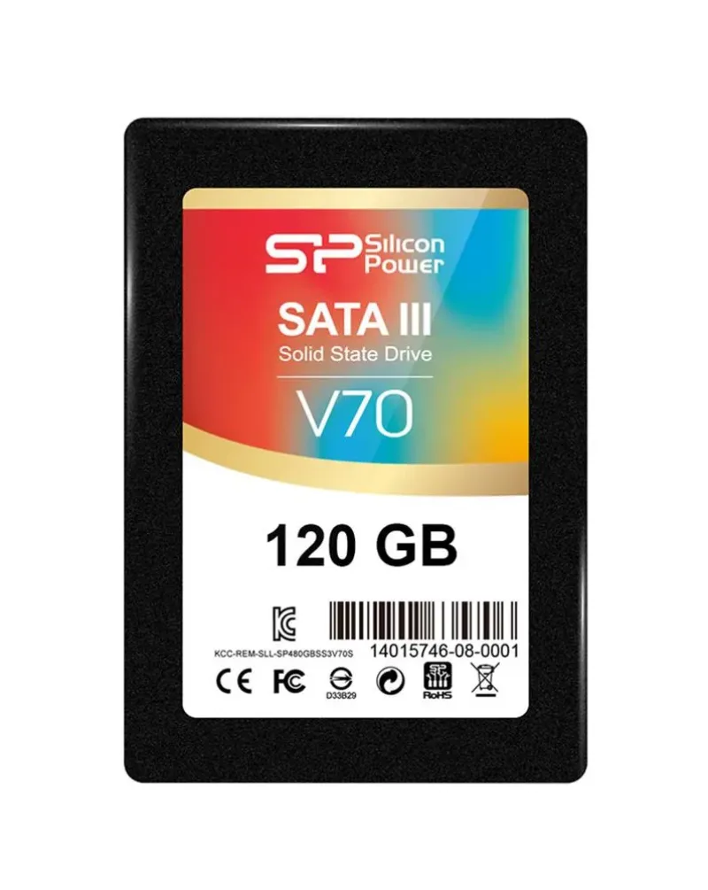 SP120GBSS3V70S25 - Silicon Power Velox V70 120GB SATA 6Gb/s 2.5-inch Solid State Drive
