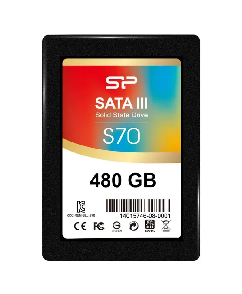 SP480GBSS3S70S25 - Silicon Power Slim S70 480GB SATA 6Gb/s 2.5-inch Solid State Drive