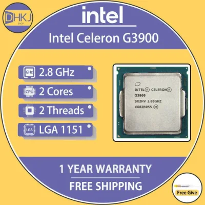 SR2HV - Intel Celeron G3900 Dual Core 2.80GHz 8.00GT/s DMI3 2MB L3 Cache Socket FCLGA1151 Desktop Processor