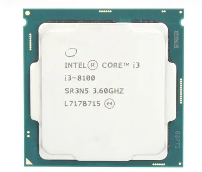 SR3N5 - Intel 8th Generation Core i3-8100 Quad Core 3.60GHz 6MB L3 Cache Socket 1151 Processor