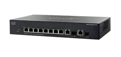SRW208P-K9-NA - Cisco Small Business8-Port PoE 8 x 10/100Base-T + 2 x combo Gigabit SFP Layer 3 Managed Fast Ethernet Network Switch