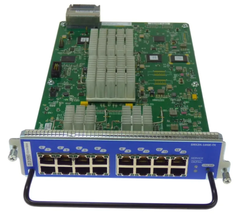 SRX3K-16GE-TX - Juniper 16-Port 10/100/1000 Copper I/O Card for SRX1400 / SRX3000