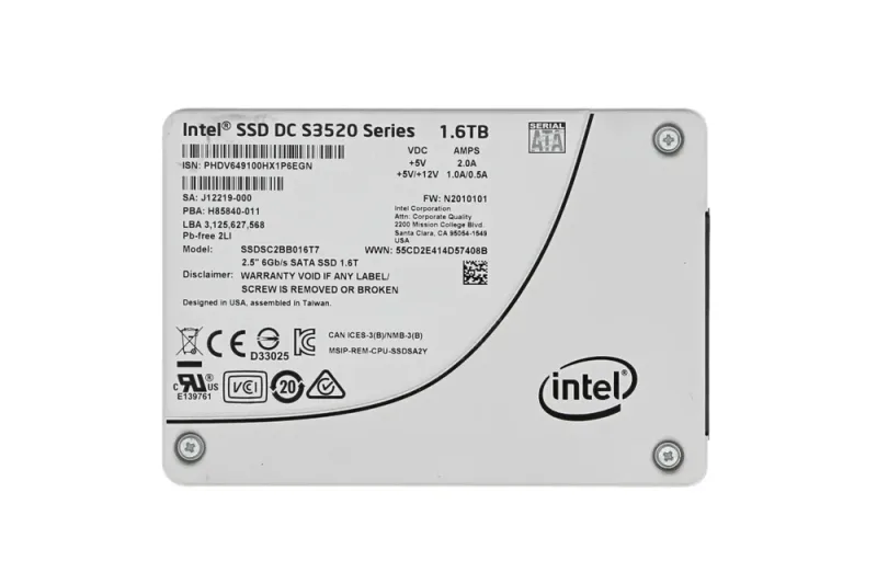 Intel SSDC2BB016T7R Multi-Level Cell SATA 6Gb/s Read Intensive 2.5-Inch Solid State Drive Dell Oem