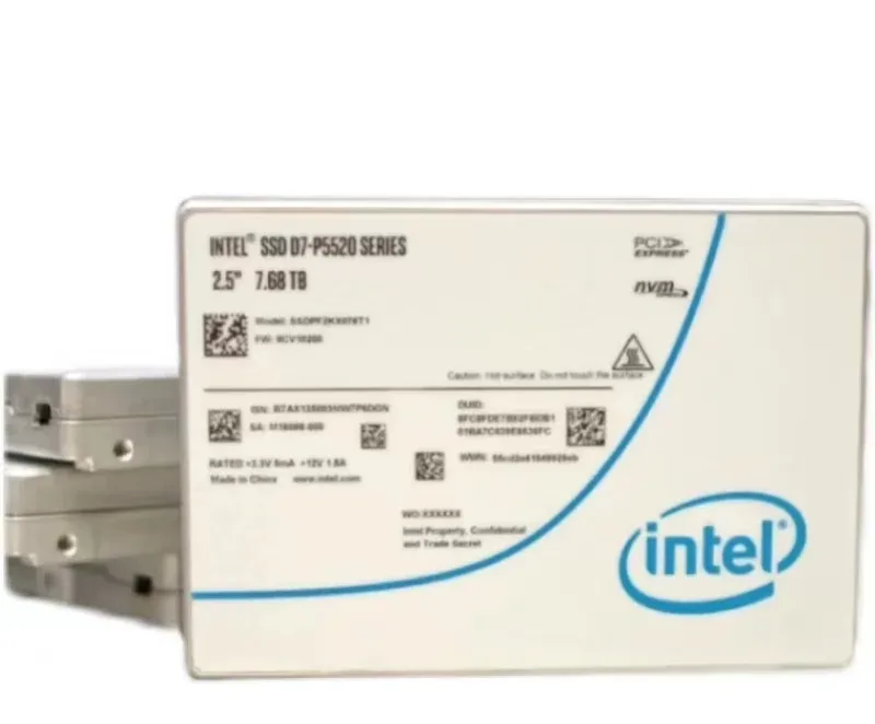 Intel SSDPF2KX076T1 D7-P5520 7.68TB PCI Express 4.0 NVMe 2.5-inch U.2 Solid State Drive . In Stock