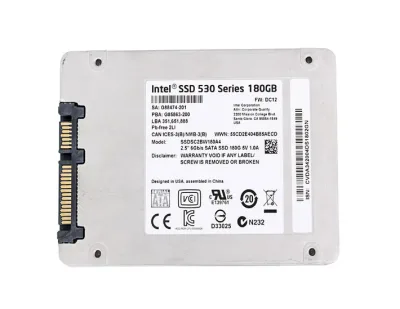 SSDSC2BW180A4 - Intel 530 Series 180GB SATA 6Gbps 2.5-inch MLC NAND Flash Solid State Drive