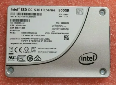 Intel DC S3610 Series 1.6TB Multi-Level Cell SATA 6GB/s 2.5-inch Solid State Drive