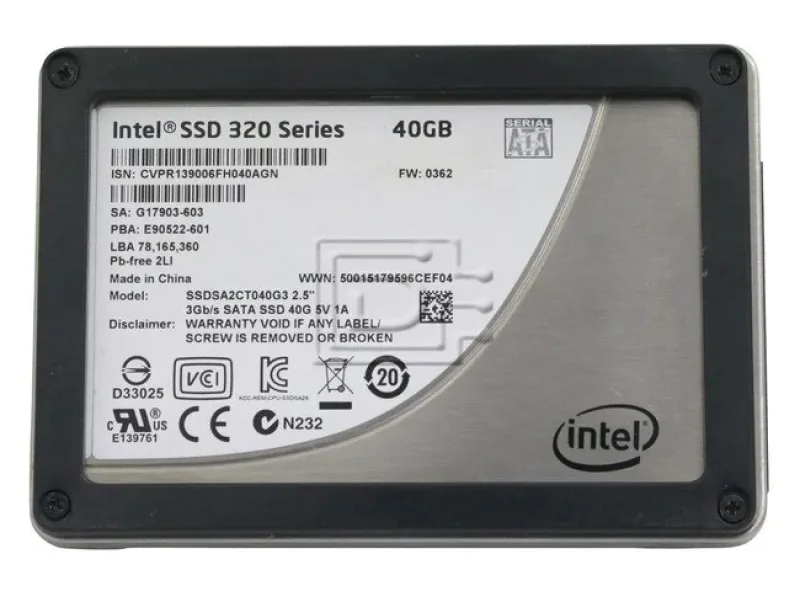SSDSC2CW180A3K5 - Intel 520 180GB Multi-Level-Cell SATA 6Gb/s 2.5-inch Flash Solid State Drive