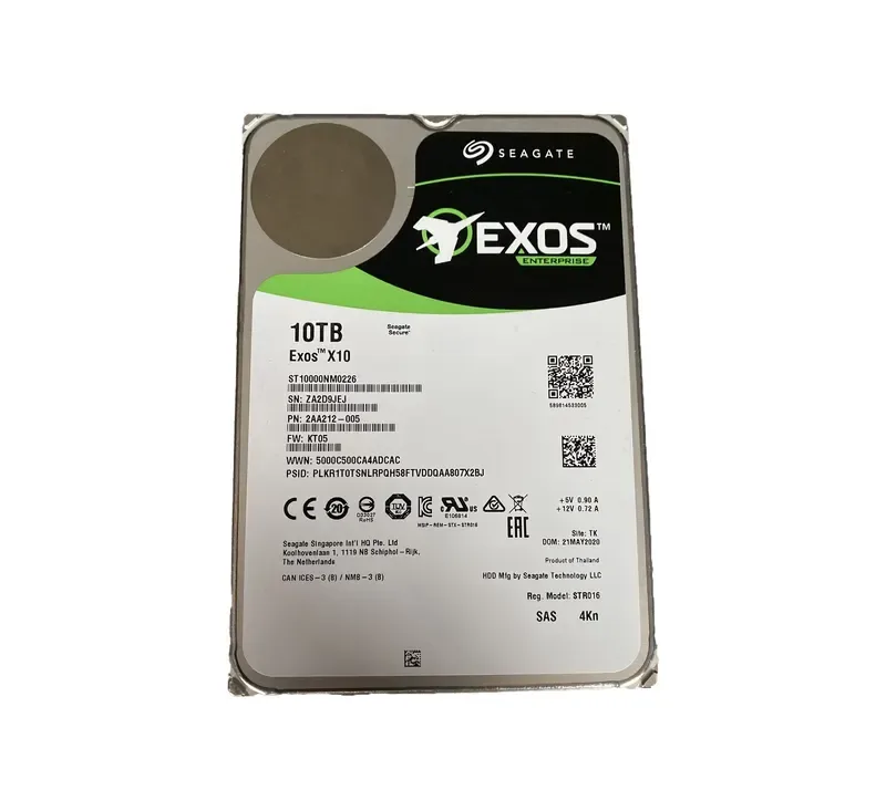 ST10000NM0226 - Seagate V6 4Kn 10TB 7200RPM SAS 12Gb/s 3.5-inch Helium SED Enterprise Hard Drive