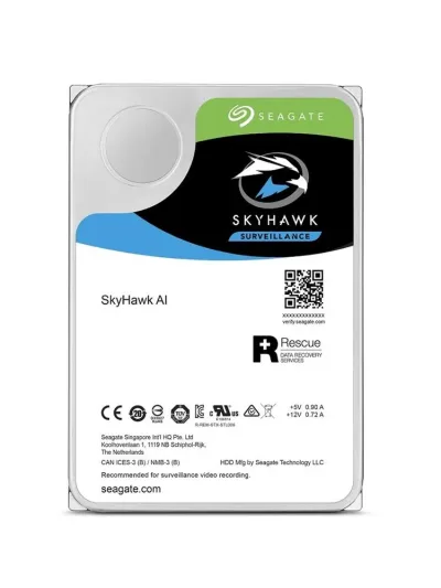 ST10000VE0004 - Seagate SkyHawk AI 10TB 7200RPM SATA 6Gb/s 256MB Cache 3.5-inch Hard Drive