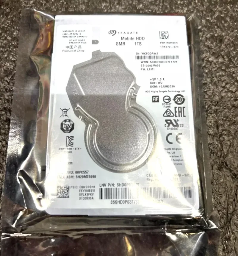 ST1000LM028 - Seagate 1TB 5400RPM SATA 6Gb/s 64MB Cache 8GB Multi-Level-Cell NAND 2.5-inch Hybrid Hard Drive