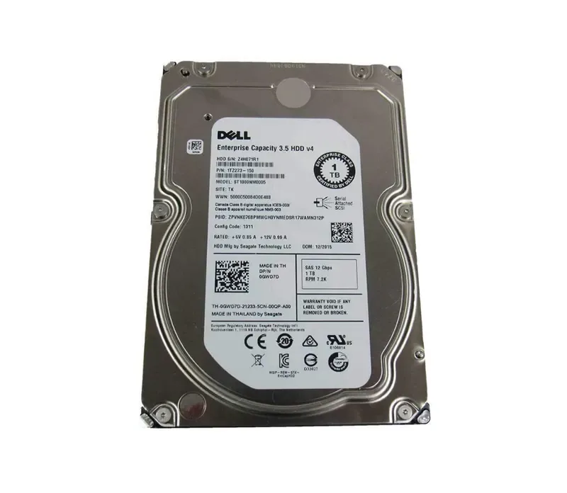 ST1000NM0005 - Seagate 1TB 7200RPM SAS 12Gb/s 128MB Cache 3.5-inch Enterprise Hard Drive