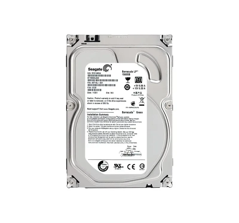 ST1500DL003 - Seagate BarraCuda GREEN 1.5TB 5900RPM SATA 6Gb/s 64MB Cache 3.5-inch Hard Drive