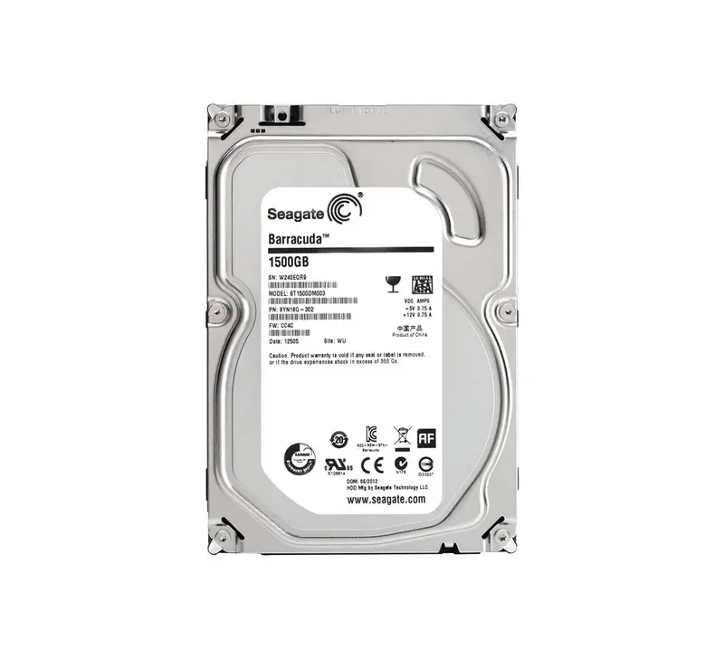 ST1500DM003 - Seagate BarraCuda 1.5TB 5900RPM SATA 6Gb/s NCQ 3.5-inch 64MB Cache Hard Drive