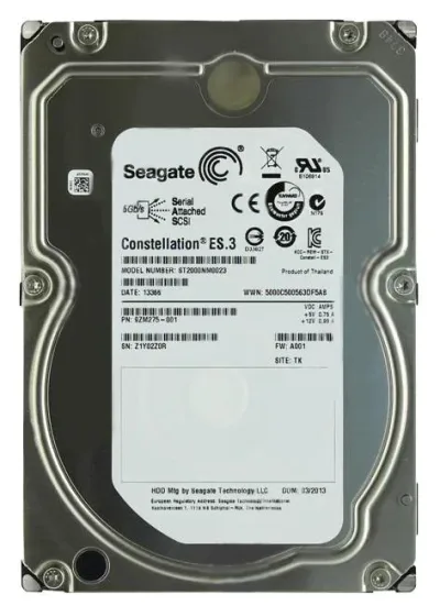 ST2000NM0063 - Seagate Constellation ES.3 2TB 7200RPM SAS 6Gb/s 128MB Cache 3.5-inch Hard Drive