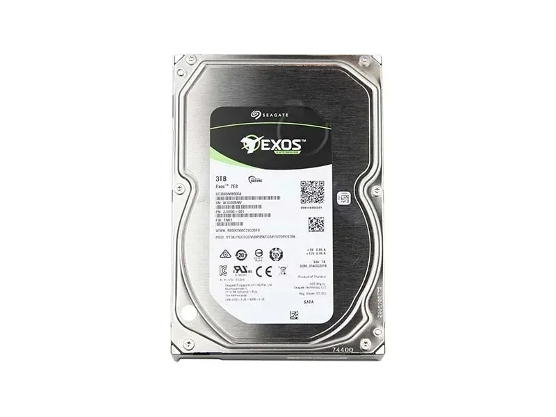 Seagate ST3000NM000A Exos 7E8 Series 3TB 7200RPM SATA 6Gb/s 256MB Cache (512n) 3.5-Inch Hard Drive