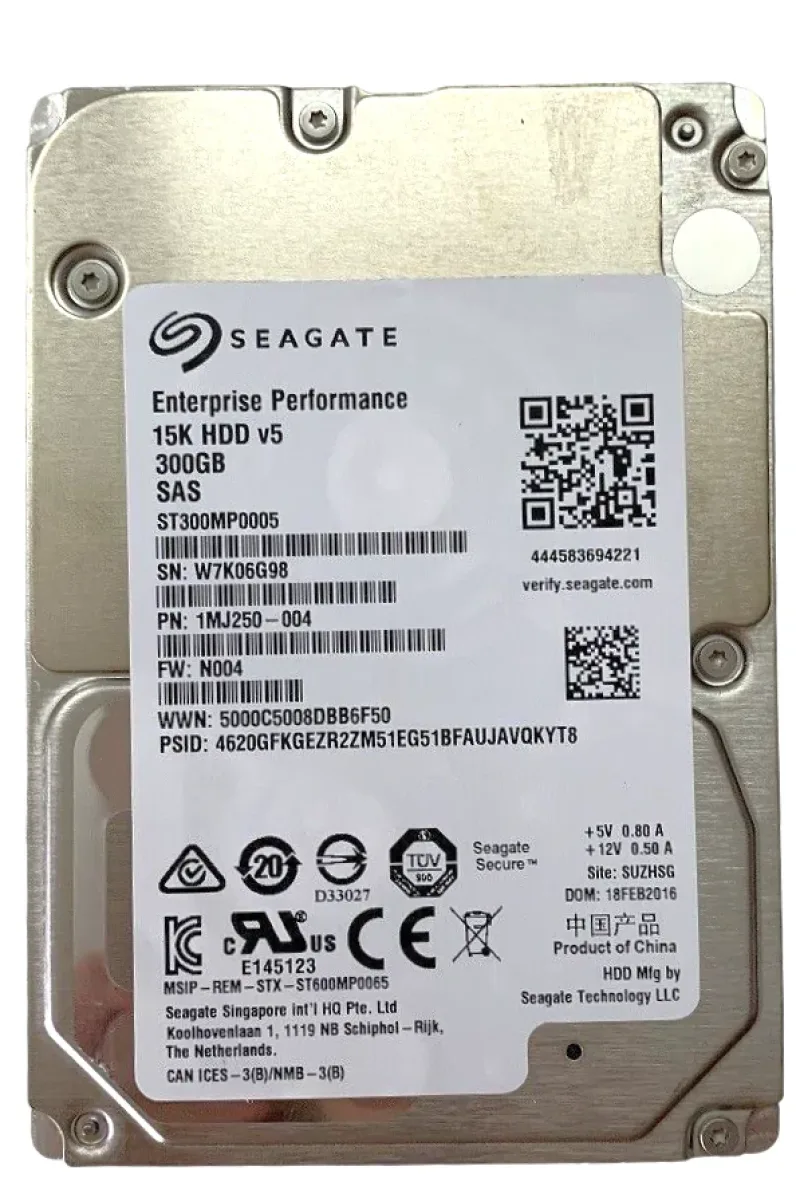 ST300MX0032 - Seagate Performance 15K 300GB 15000RPM SAS 12Gb/s 128MB Cache 4kn 2.5-inch Solid State Hybrid Drive