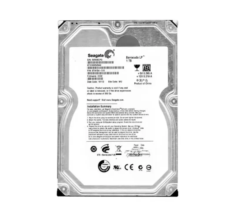 ST31000520AS - Seagate BarraCuda LP 1TB 5900RPM SATA 3Gb/s Cche 32MB Cache 3.5-inch Hard Drive