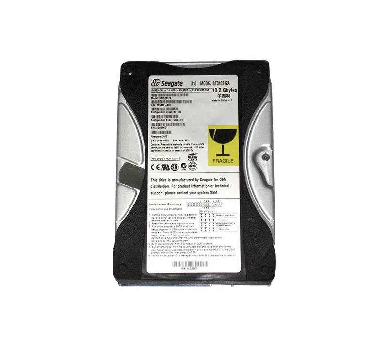 ST310212A - Seagate U10 10.2GB 5400RPM ATA-66 512KB Cache 3.5-inch Hard Drive