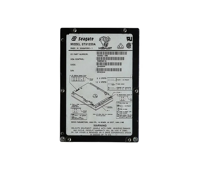 ST31220A - Seagate Medalist 1220 1.08GB 4500RPM IDE/ATA 256KB Cache 3.5-inch Hard Drive