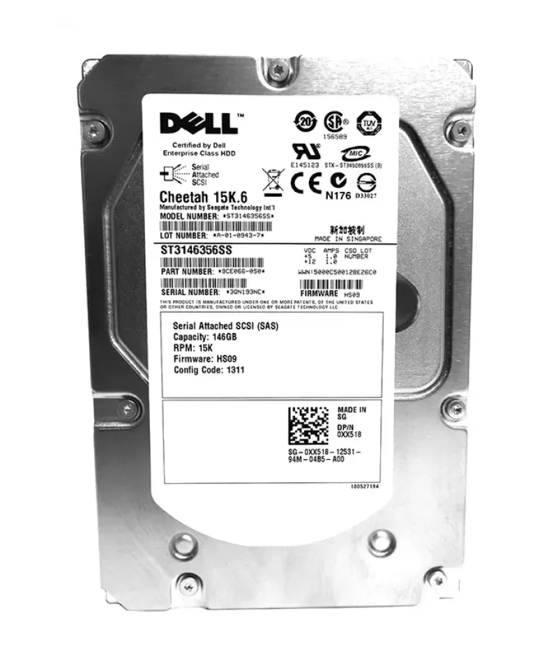 ST3146356SS - Seagate Cheetah 15K.6 146GB 15000RPM SAS 3Gb/s 16MB Cache 3.5-inch Hard Drive