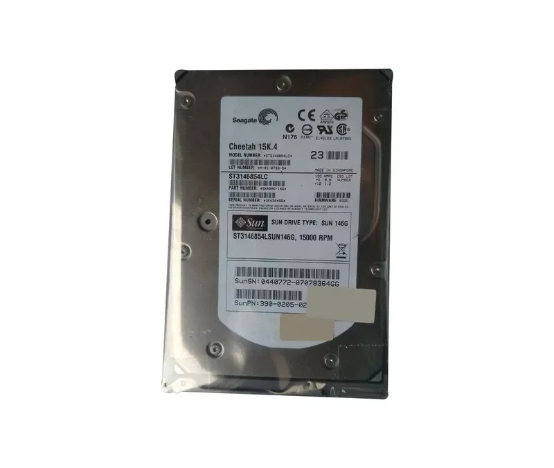 ST3146854LSUN146G - Sun 146GB 15000RPM Ultra-320 SCSI LVD Hot-Pluggable 8MB Cache 80-Pin 3.5-inch Hard Drive