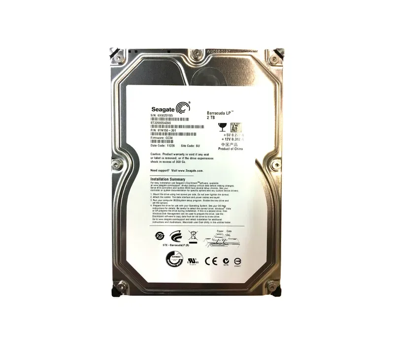 ST32000524AS - Seagate Barracuda LP 2TB 5900RPM SATA 3Gb/s 32MB Cache 3.5-inch Hard Drive